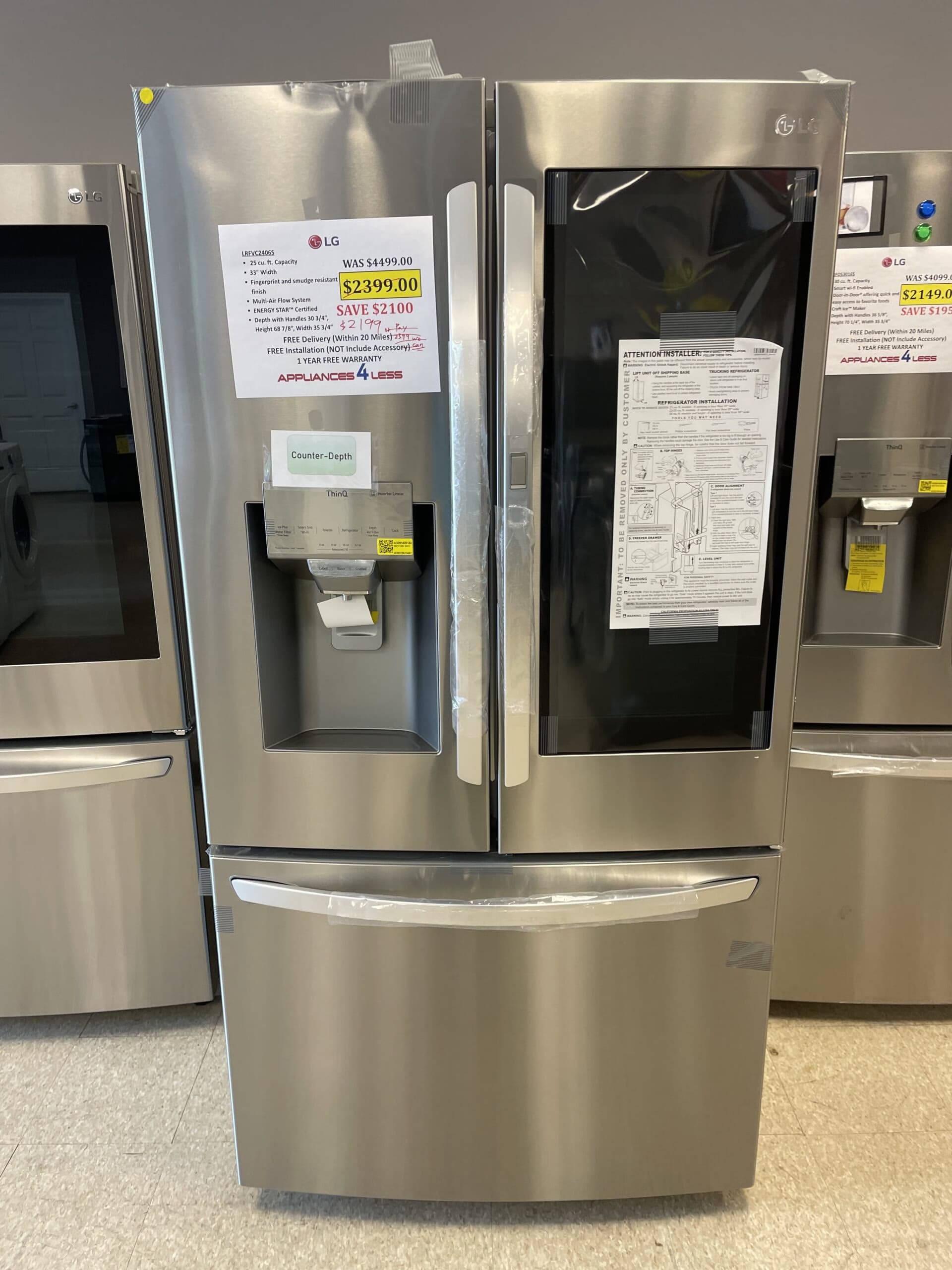 Cascadia CRF27 36" French Door Refrigerator
