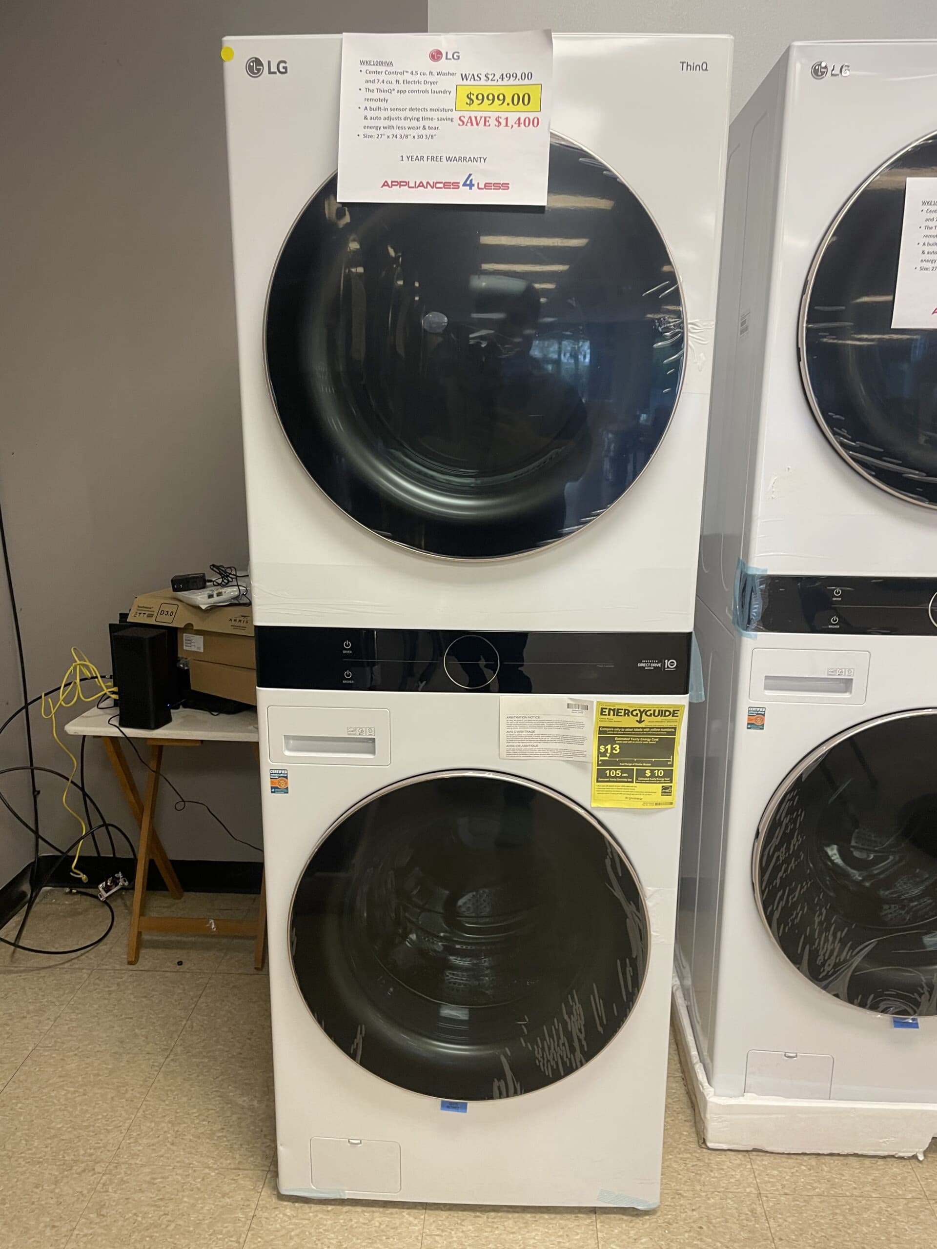 Cascadia CLC27 Stacked Laundry Center